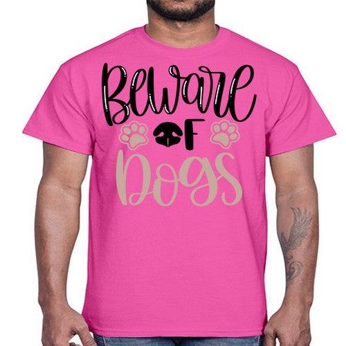 Beware Of Dogs Style 33#- dogs- Cotton Tee
