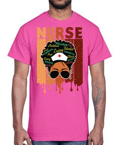 Black Nurse African Melanin Juneteenth 22#- black juneteenth- Cotton Tee