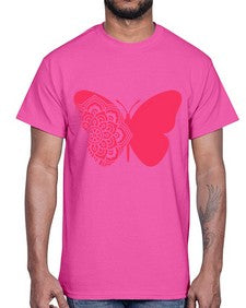 ButterflyMandala 292#- mandala- Cotton Tee