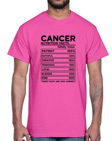 Cancer Nutrition Facts 148#- cancer- Cotton Tee