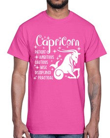 Capricorn 186#- capricorn- Cotton Tee