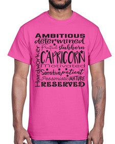 Capricorn 566#- capricorn- Cotton Tee