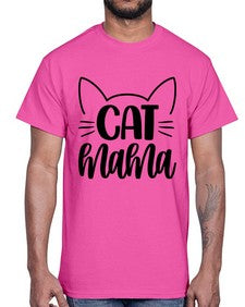 Cat Mama Style 84#- cats- Cotton Tee