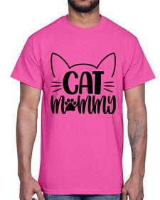 Cat Mommy Style 88#- cats- Cotton Tee