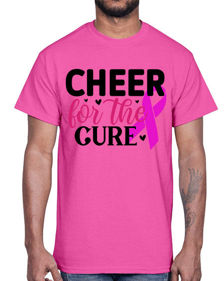 Cheer for the Cure 28#- breast cancer- Cotton Tee