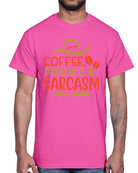 Coffee Mascara Sarcasm 21#-  fashion- Cotton Tee