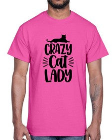 Crazy Cat Lady Style 92#- cats- Cotton Tee