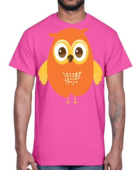 Cute Owl A TurtleRabbit 2#- owl- Cotton Tee