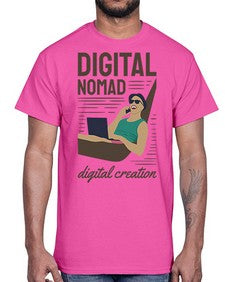 Digital Nomad Digital Creation 22#- internet- Cotton Tee