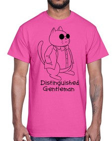 Distinguished Gentleman- cats- Cotton Tee