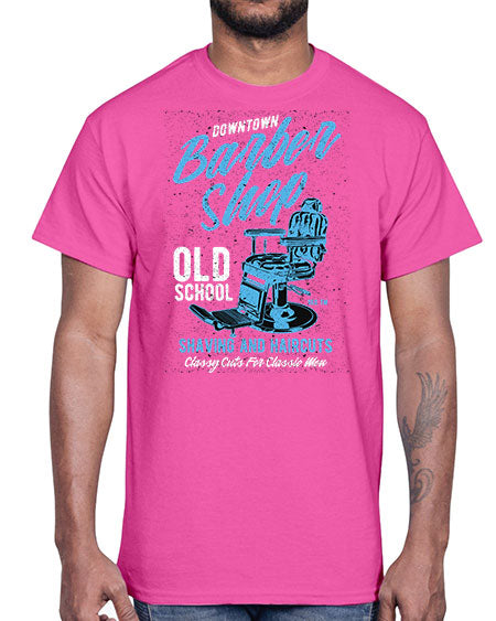 Downtown Barbershop730#- barber- Cotton Tee