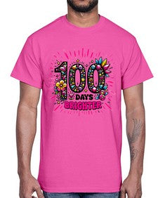 Easy one hundred Days of School 44#- one hundred days- Cotton Tee
