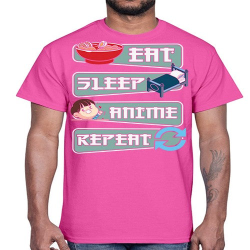 Eat Sleep Anime Repeat Anime Manga 227#- anime- Cotton Tee
