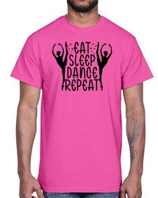 Eat sleep dance repeat 123#- ballet- Cotton Tee