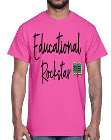 Educational Rockstar 46#- teacher- Cotton Tee