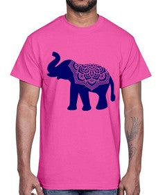 ElephantMandala 414#- mandala- Cotton Tee