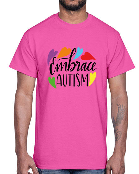 Embrace autism 485#- autism- Cotton Tee