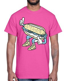 Enjoy bite me 119#- cartoon food- Cotton Tee