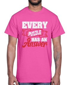 Every puzzle has an answer 11#- video games- Cotton Tee