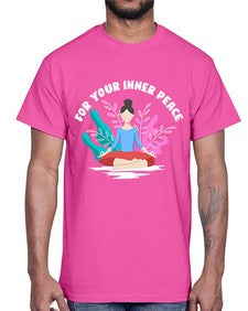 For Your Inner Peace 222#- yoga- Cotton Tee