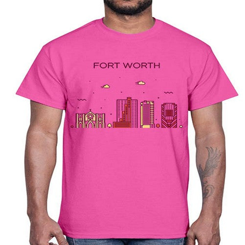 FortWorth 740#- cities- Cotton Tee