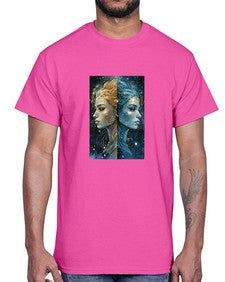 Gemini 56#- gemini- Cotton Tee