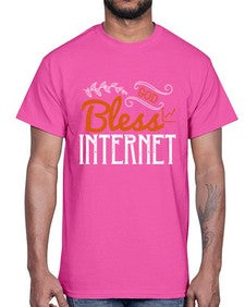 God bless internet 77#- internet- Cotton Tee