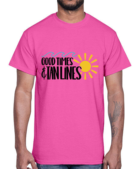 Good Times Tan Lines Style 43#- summer- Cotton Tee