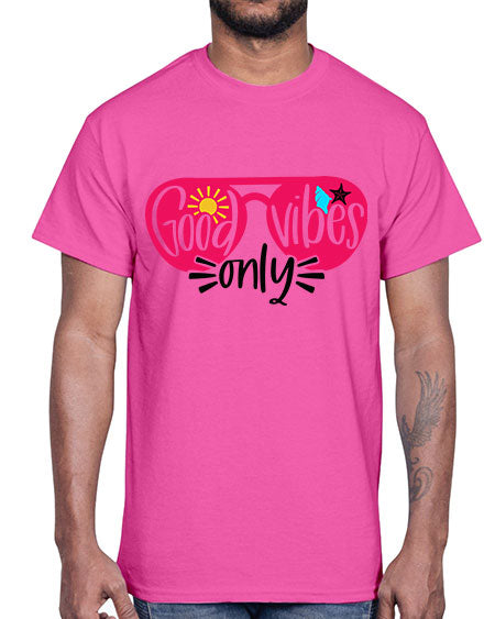 Good Vibes Only Style 42#- summer- Cotton Tee