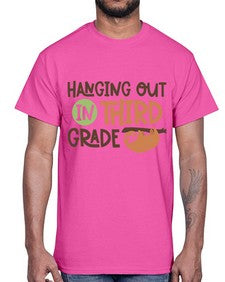 Hanging Out in Third 236#- third grade- Cotton Tee