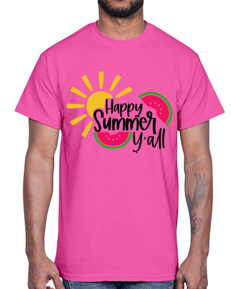 Happy Summer Yall Style 41#- summer- Cotton Tee