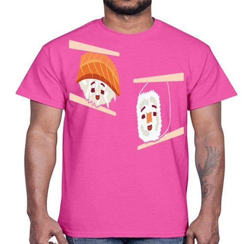 Happy Sushi Anime Kawaii Set Anime 232#- anime- Cotton Tee