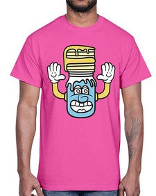 Happy me 136#- cartoon food- Cotton Tee