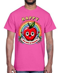 Happy one hundred Days Of School 246#- one hundred days- Cotton Tee