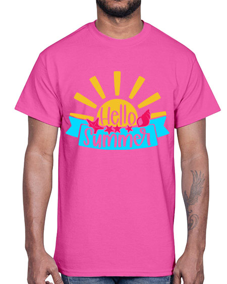Hello Summer Style 38#- summer- Cotton Tee