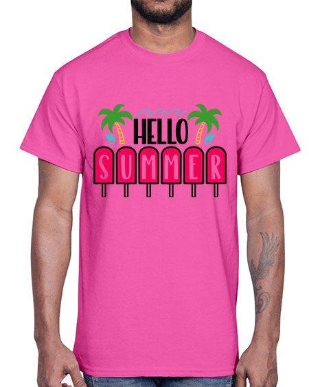 Hello Summer Style 39#- summer- Cotton Tee