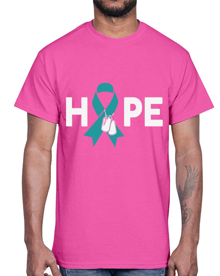 Hope PTSD Awareness Dog tag 21#- PTSD- Cotton Tee