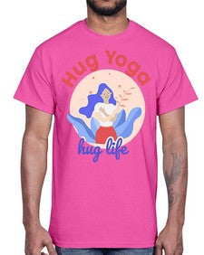 Hug Yoga Hug Life 261#- yoga- Cotton Tee