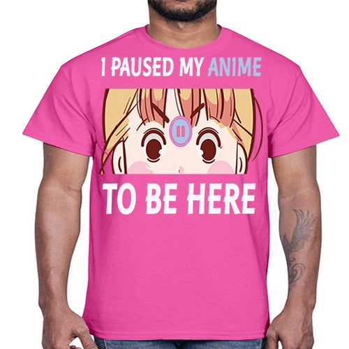 I Paused My Anime To Anime 244#- anime- Cotton Tee