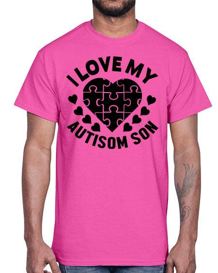 I love my Style 45#- autism- Cotton Tee