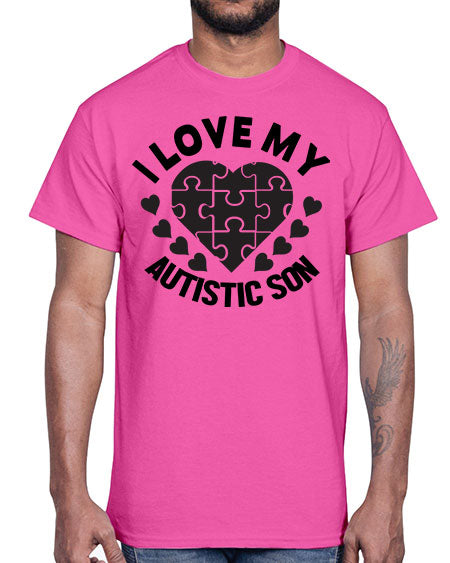 I love my Style 46#- autism- Cotton Tee