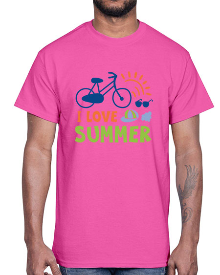 I love summer 92#- summer- Cotton Tee