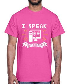 I speak technology 37#- computer- Cotton Tee