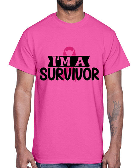 Im a Survivor 17#- breast cancer- Cotton Tee