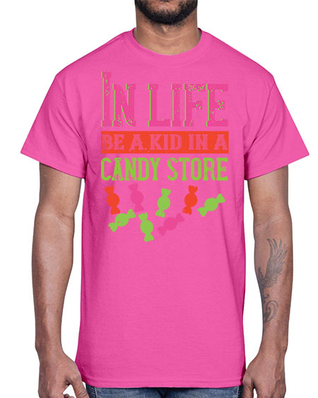 In life be a kid in a candy store Style 123#- kids- Cotton Tee