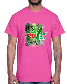 Its Somewhere 670#- marijuana- Cotton Tee