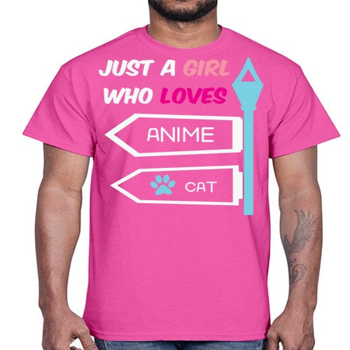 Just A Girl Who Loves Anime 264#- anime- Cotton Tee