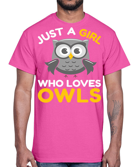 Just a Boy Who Loves A TurtleRabbit 11#- owl- Cotton Tee
