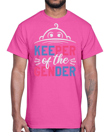 Keeper of the gender Style 135#- baby shower- Cotton Tee