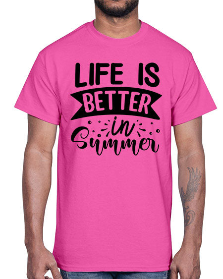 Life is better in Summer 01#- summer- Cotton Tee